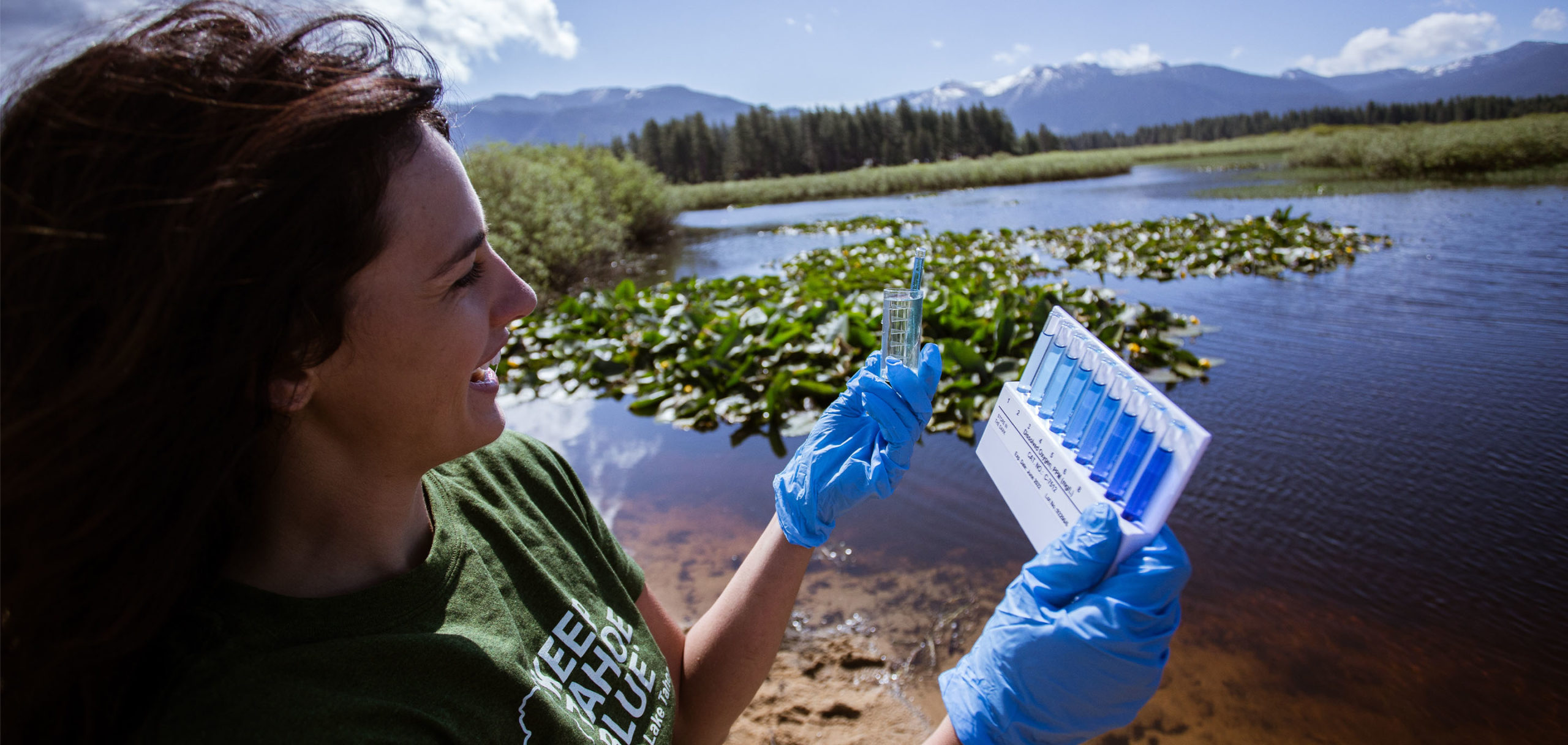 Volunteers monitor Tahoe water quality during Snapshot Day.
