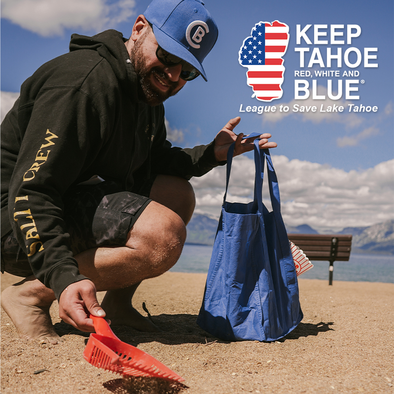 Keep Tahoe Red, White and Blue Beach Cleanup