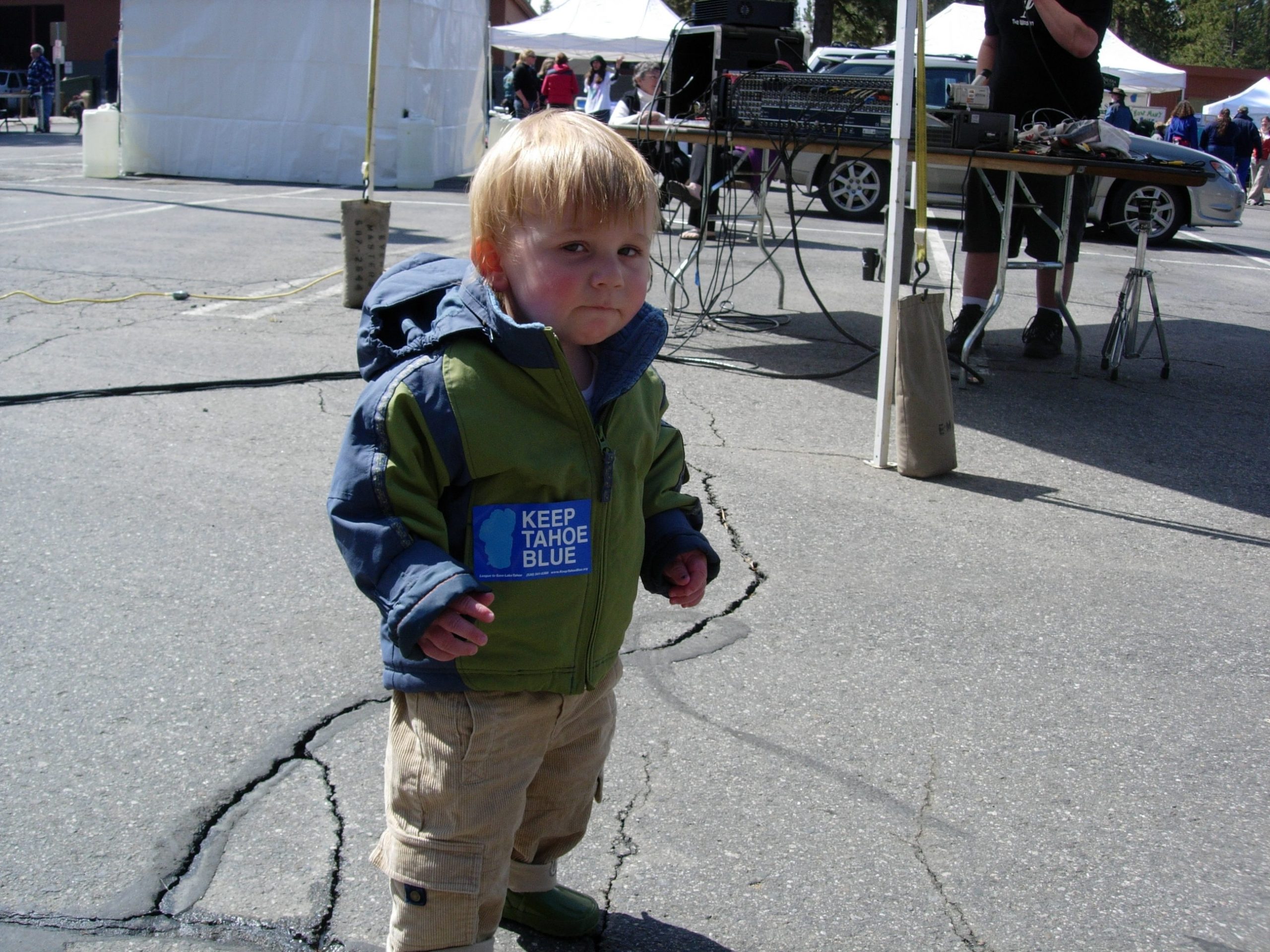 A young #TahoeBlueGooder at an Earth Day celebration