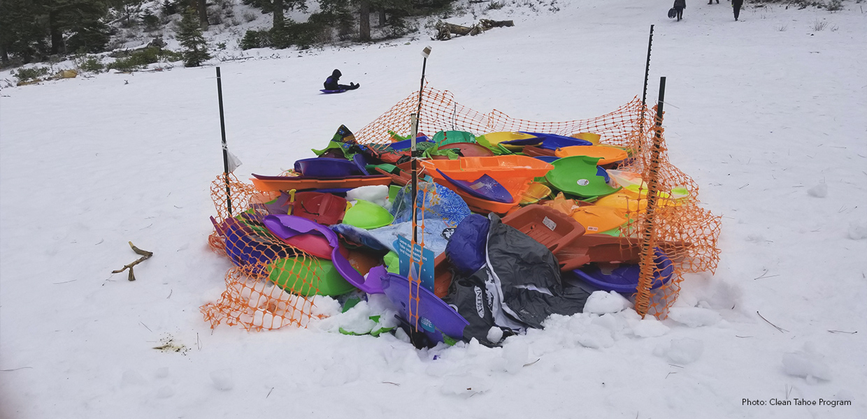 Broken sled litter