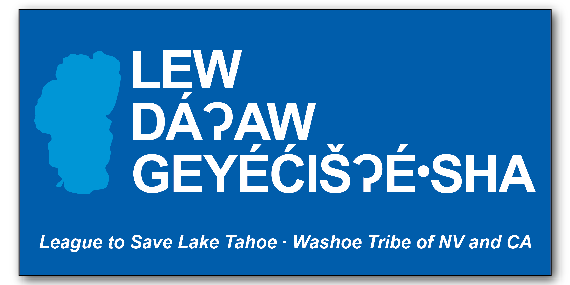 Washoe Keep Tahoe Blue Sticker - Front