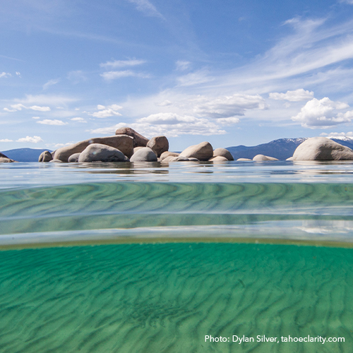 Tahoe's clear water