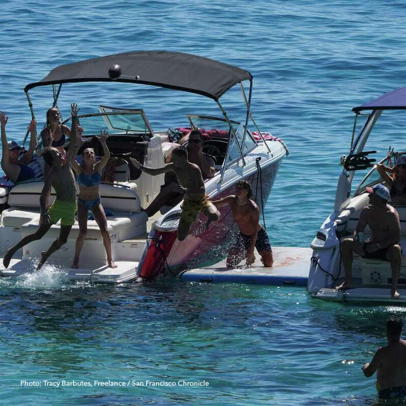 Tahoe boat party.