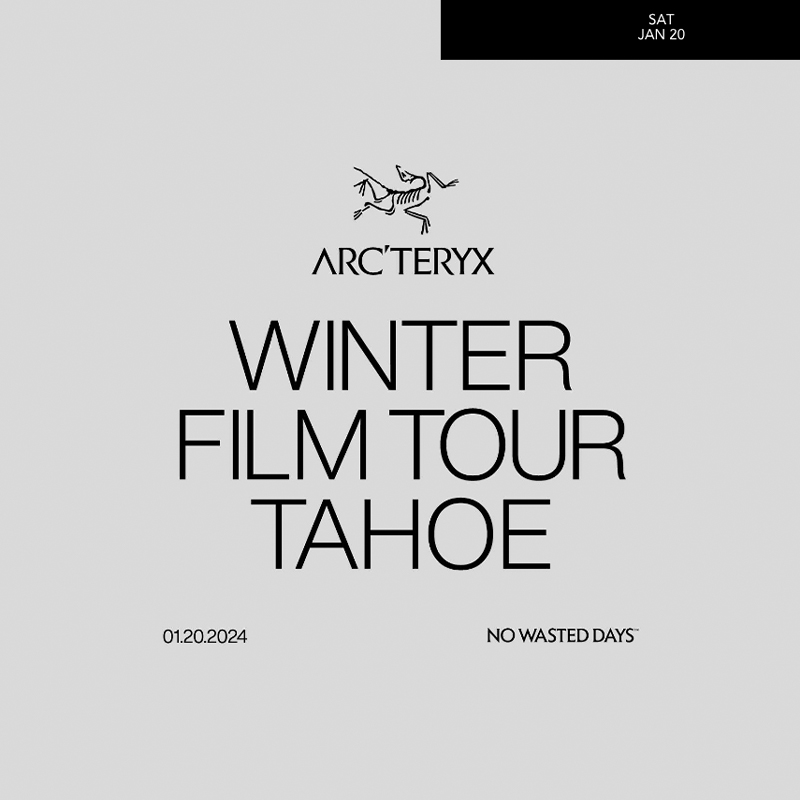 Arc'teryx winter film tour tahoe