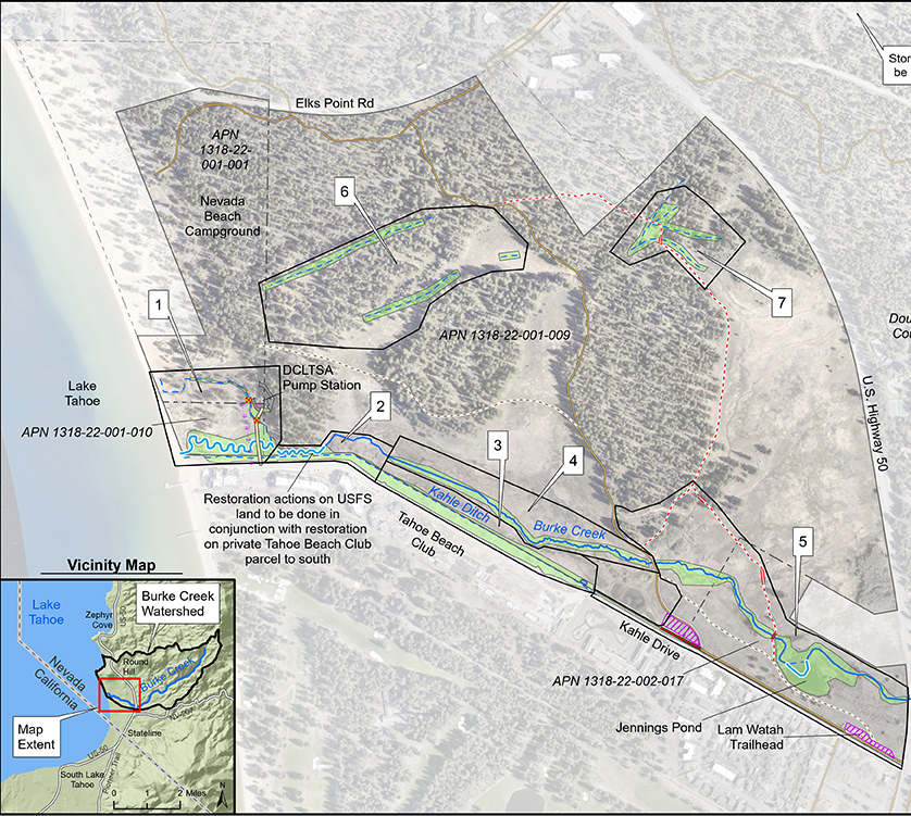 Burke Creek Restoration Overview Map