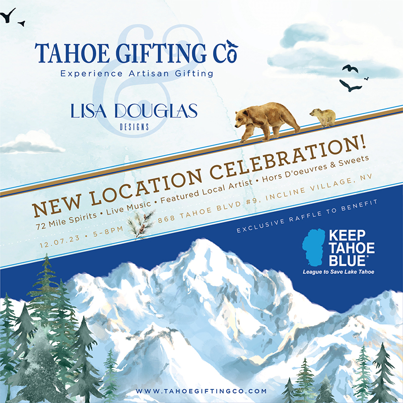 Tahoe Gifting Co. grand opening graphic