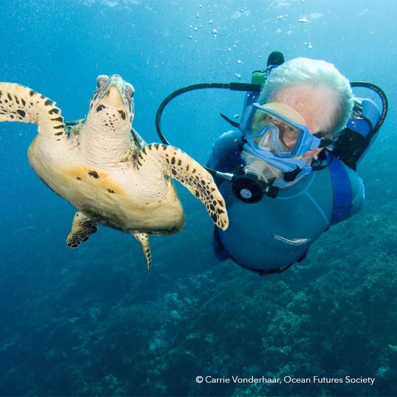 Jean-Michel Cousteau, © Carrie Vonderhaar, Ocean Futures Society