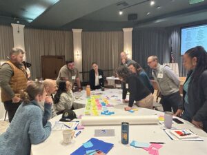 CLSN leaders brainstorming ways to cut the green tape