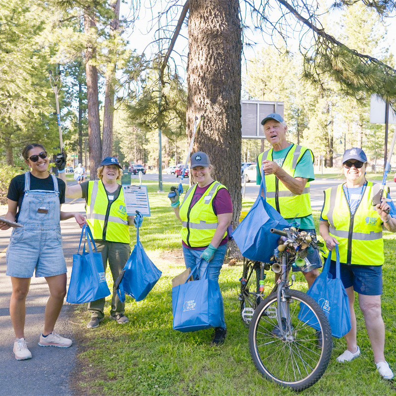 Bike Path Cleanup, Keep Tahoe Blue