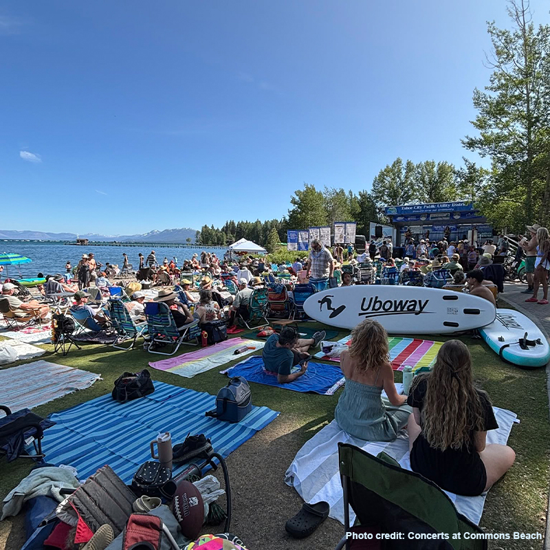Keep Tahoe Blue tabling event at Concert at Commons Beach photo