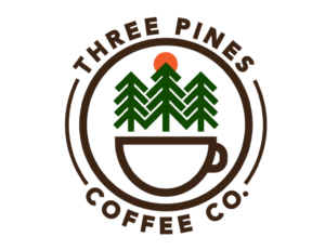 three pines coffee company logo